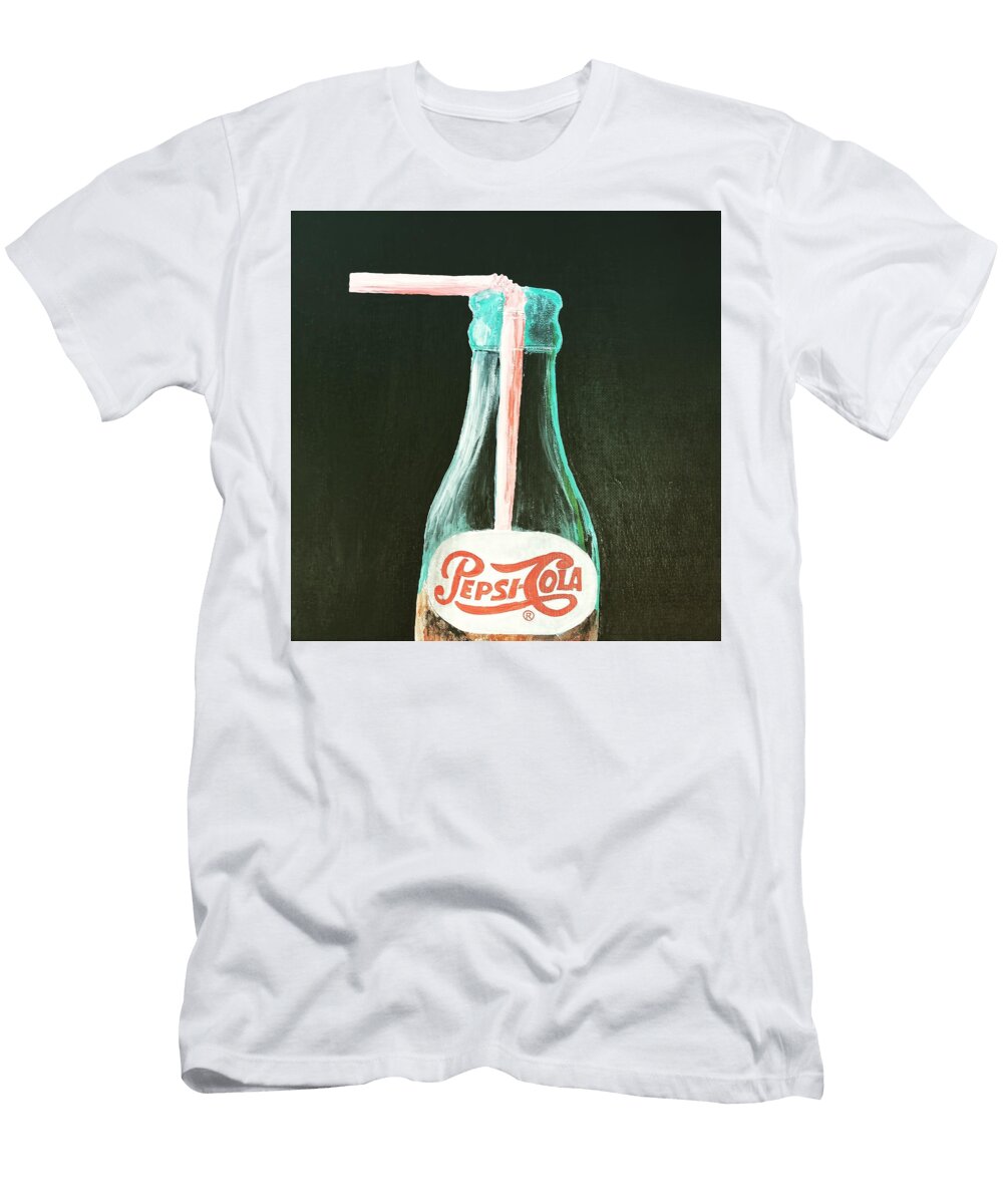 Pepsi Bottle with Straw Christina Wilke T-Shirt