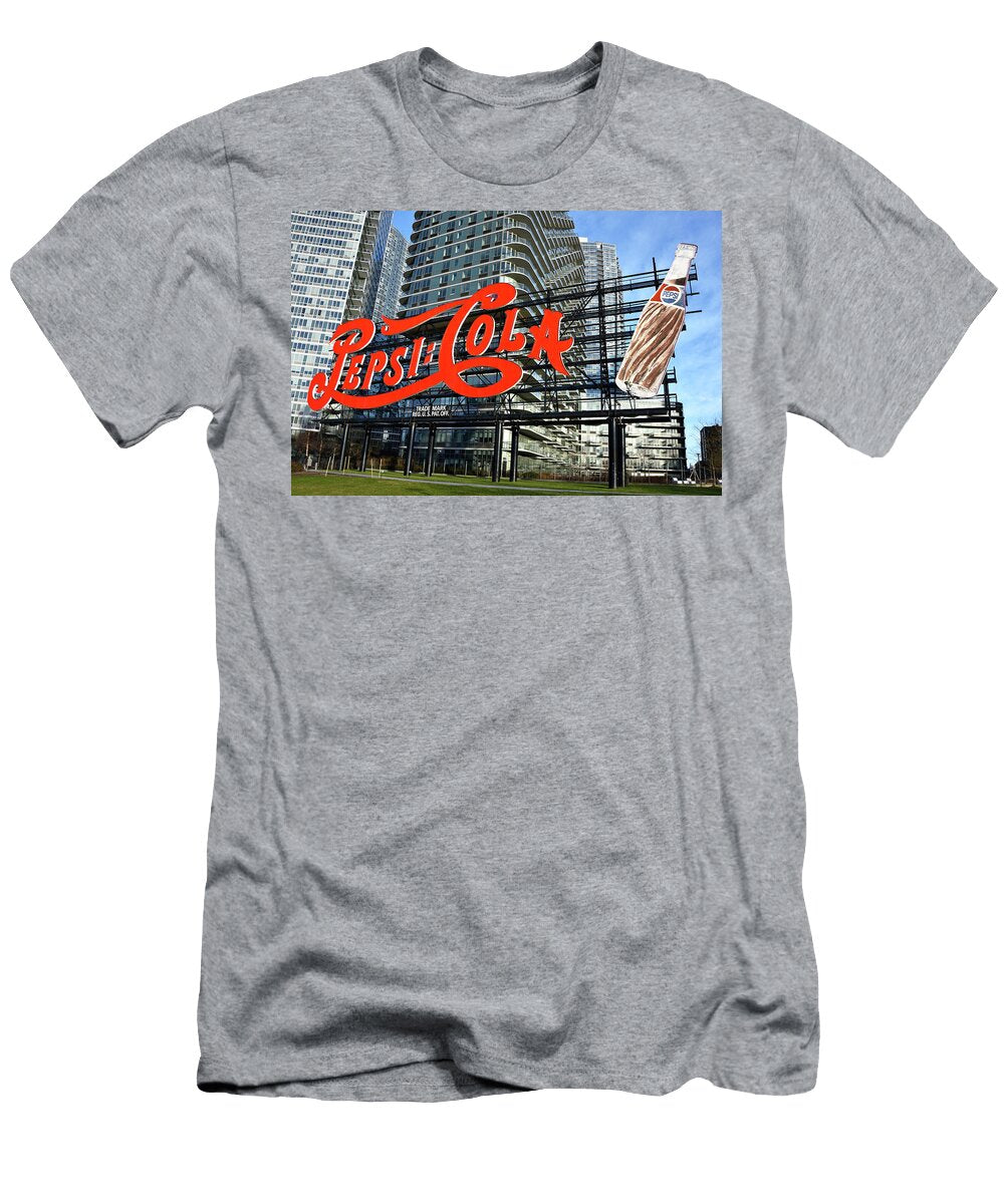Pepsi Cola Sign in Long Island City New York Brendan Reals T-Shirt