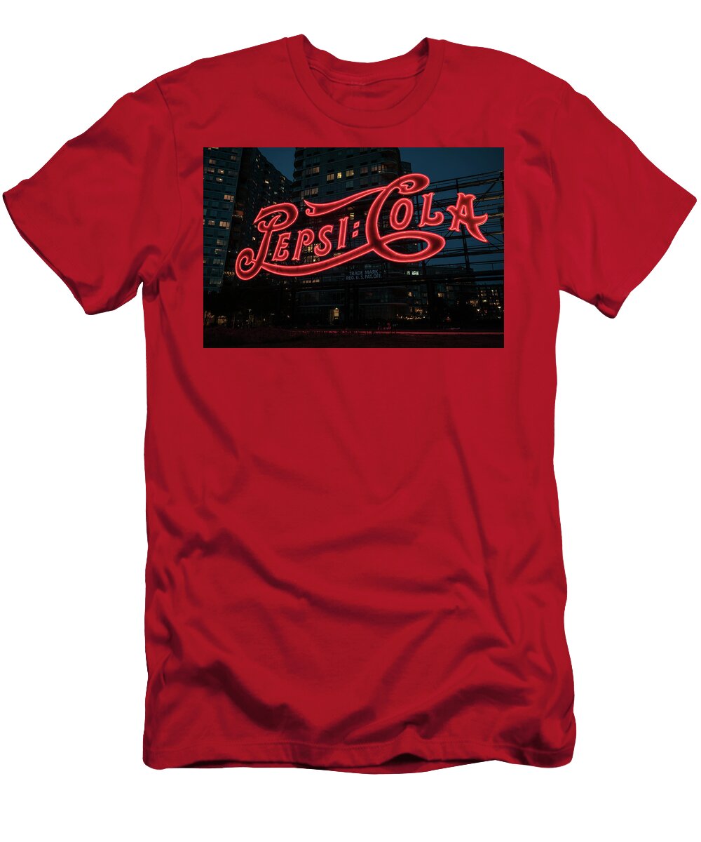Pepsi Cola Sign Long Island City 01 Jon Bilous T-Shirt