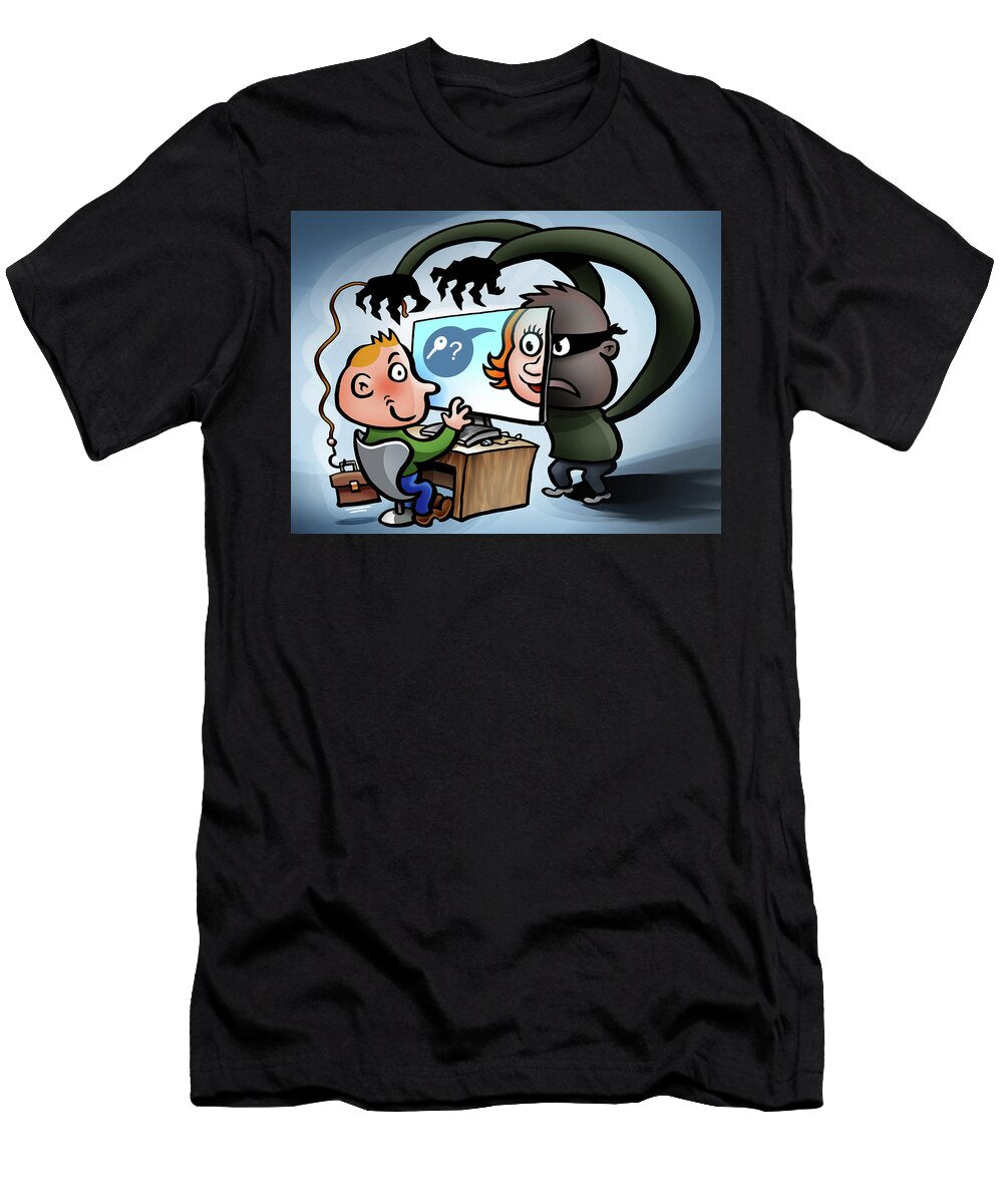 Phishing for Cyber Information Peter Welleman T-Shirt