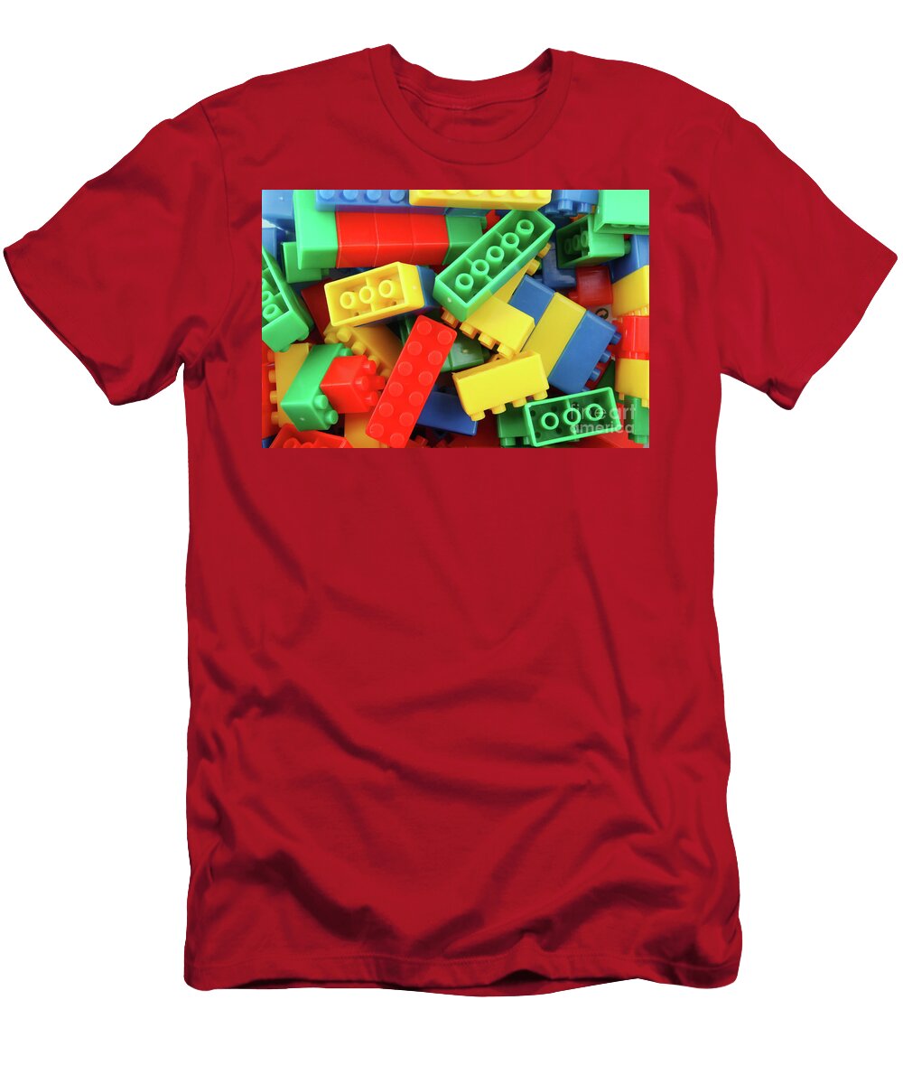 Photo of Plastic Building Blocks Toy Nenov Images T-Shirt