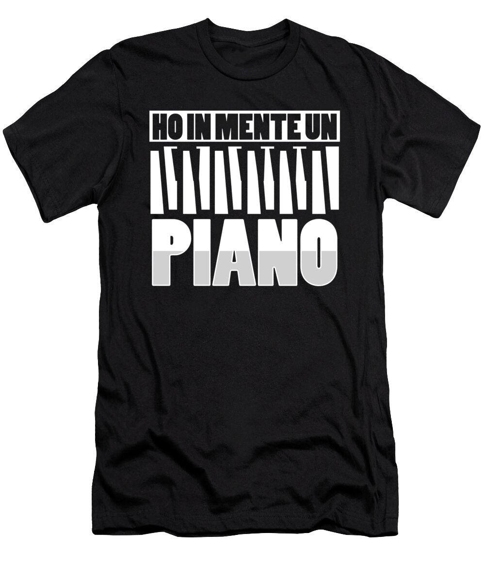 Pianist Grand Piano Player Musician Music Notes Gift Thomas Larch T-Shirt