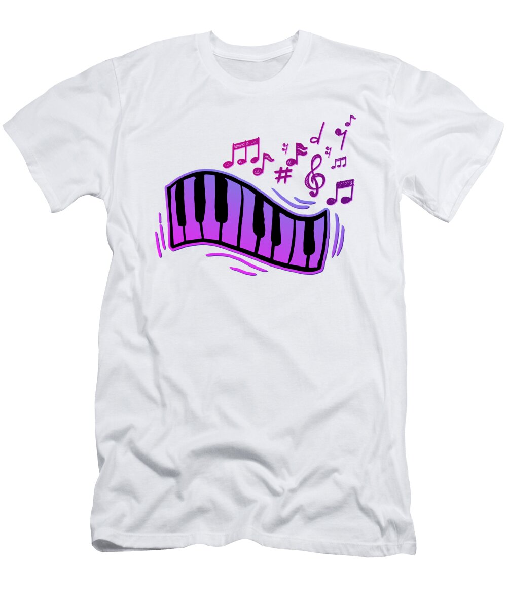 Pianist Musician Piano Musical Instrument Notes Toms Store T-Shirt