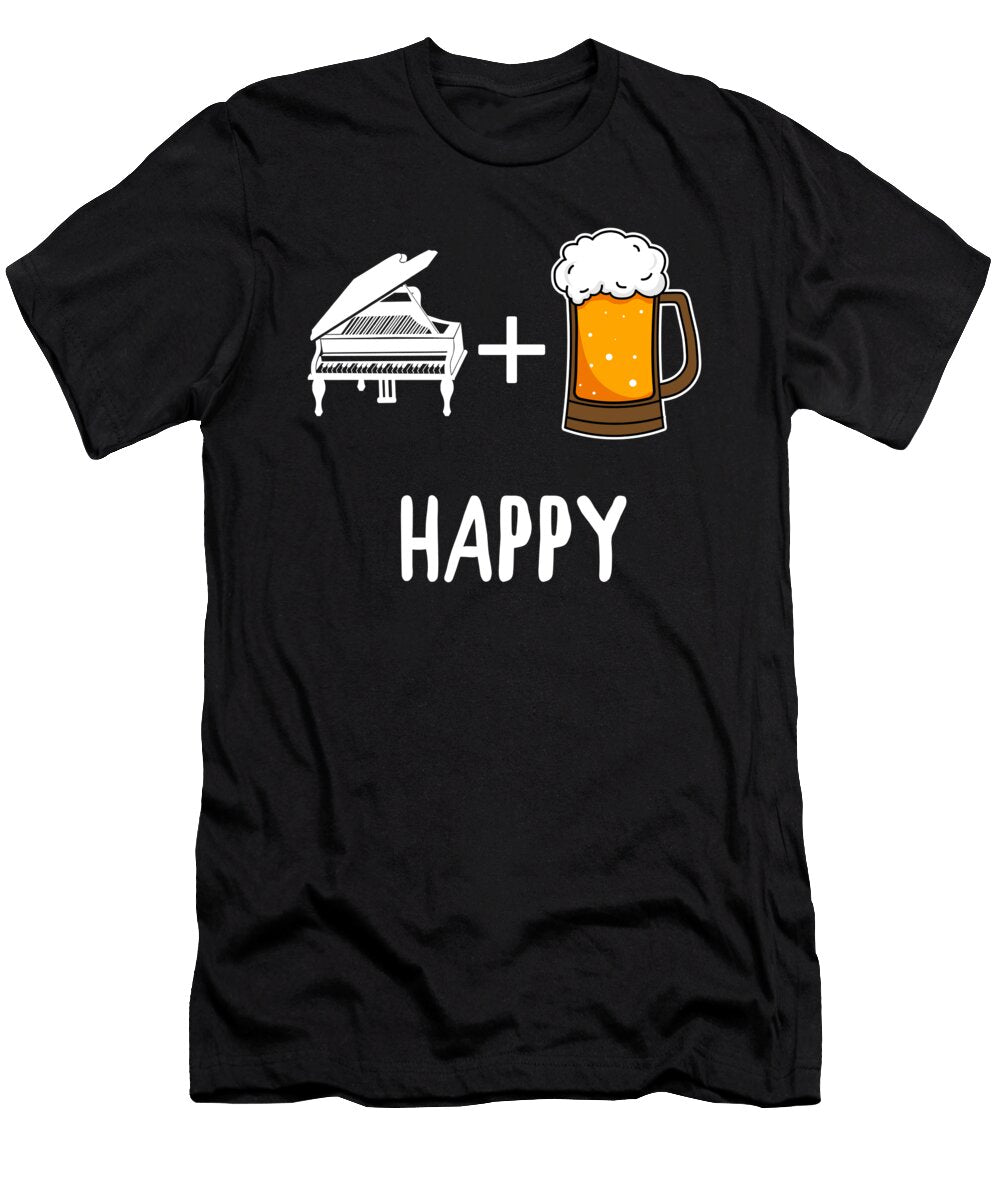 Piano Beer Happy Jan Deelmann T-Shirt