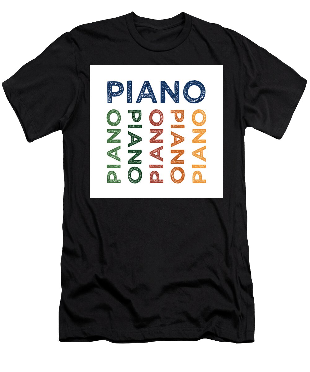 Piano Cute Colorful Flo Karp T-Shirt