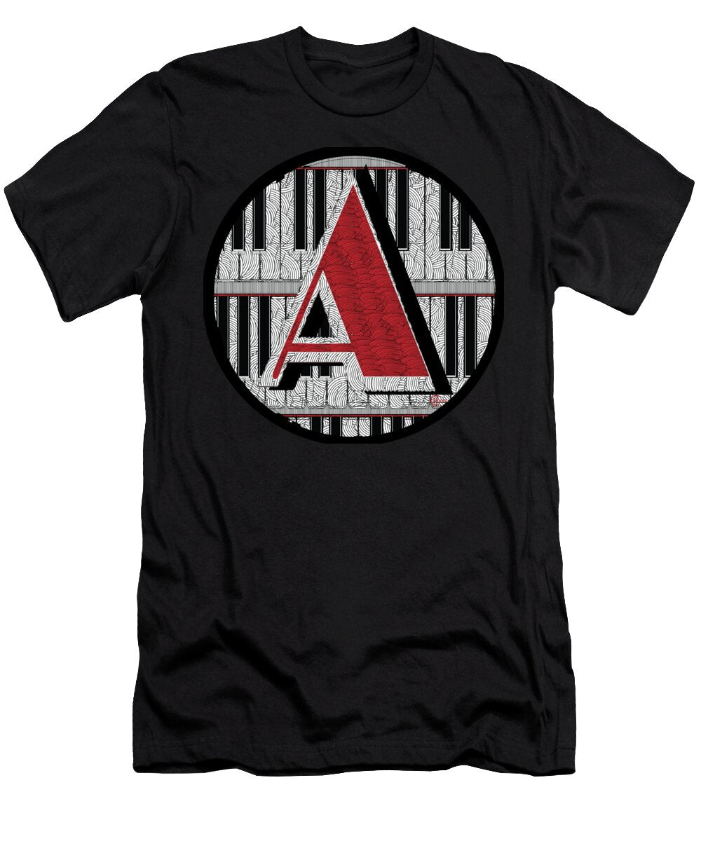 Piano Deco Monogram a Cecely Bloom T-Shirt