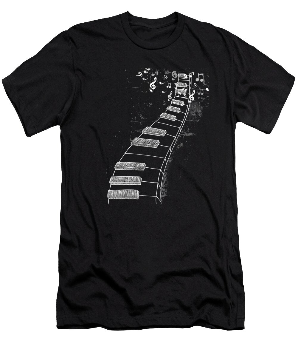 Piano Keyboards Piano Player Music Notes Gift Thomas Larch T-Shirt