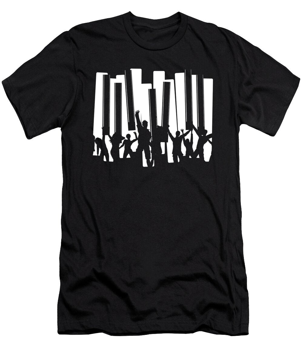 Piano Keys Party Music Musician Pianist Dance Gift Thomas Larch T-Shirt