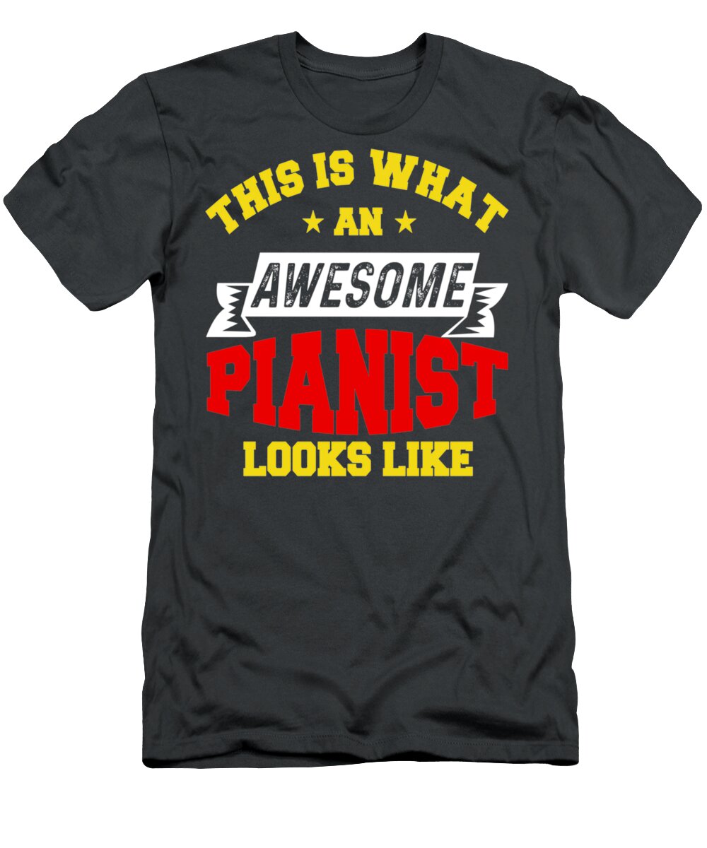 Piano Musician Piano Clef Gift 3 Kennedy Oliver T-Shirt