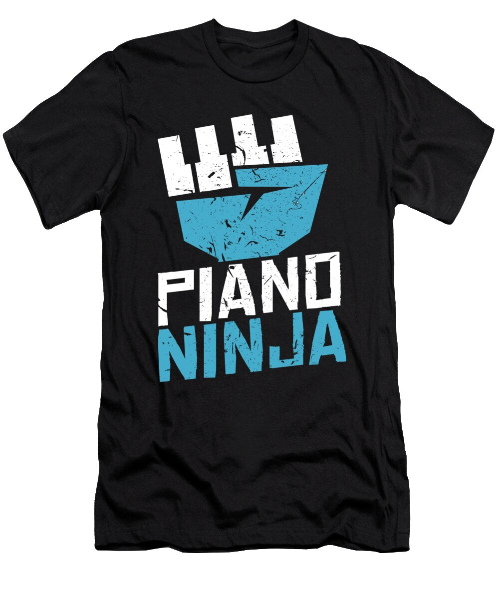 Piano Ninja Clef Music Mooon T-Shirt
