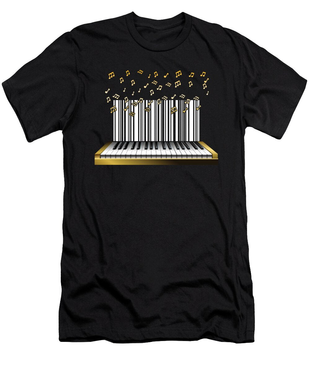 Piano Pianist Musician Music Notes Piano Player Gift Thomas Larch T-Shirt