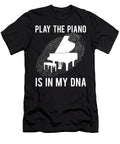 Piano Player Dna Fingerprint Funny Quote Gift John Romeo T-Shirt