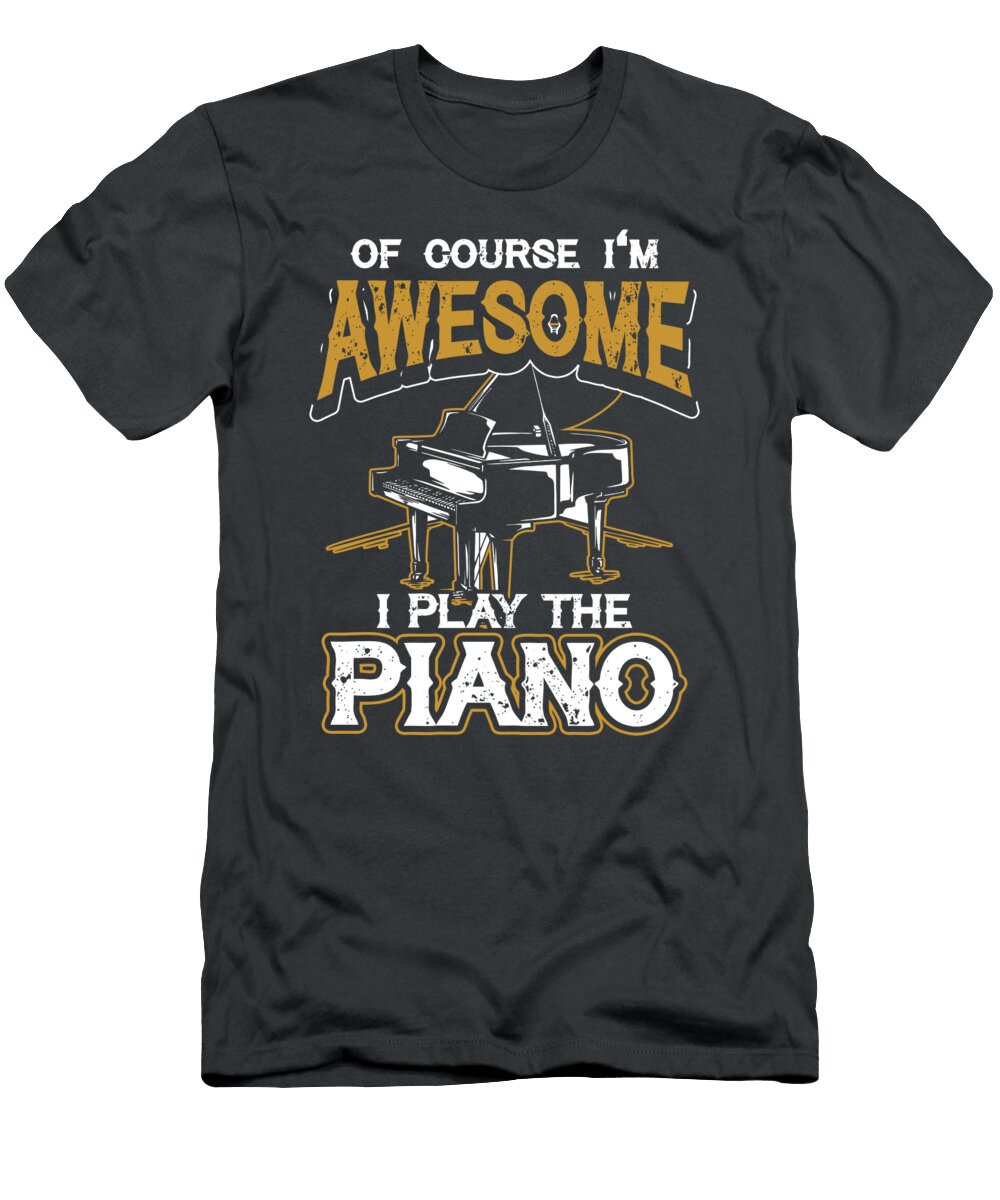 Piano Player Gift Idea Pianist Musician Piano for Christmas Present Teddif Betsy T-Shirt