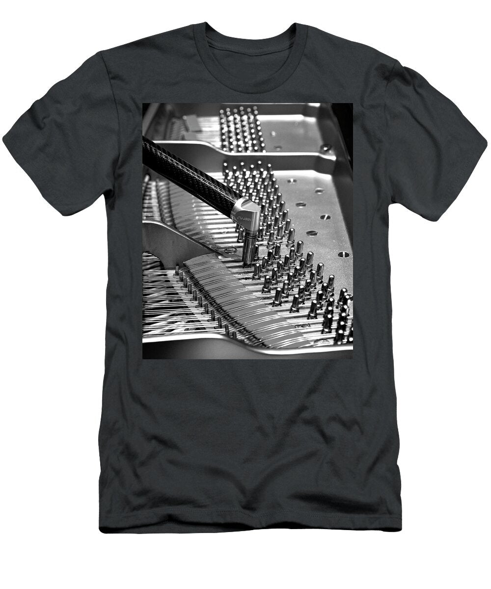 Piano Tuning Bw Adam Reinhart T-Shirt
