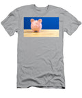 Piggy Bank Against Blue Background with Copy Space Milleflore Images T-Shirt