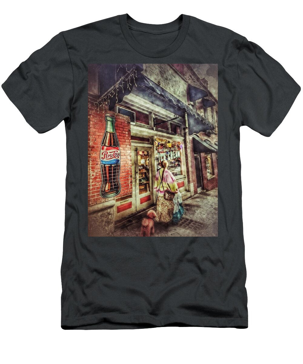 Pink Poodle and Ice Cream Mark Pritchard T-Shirt