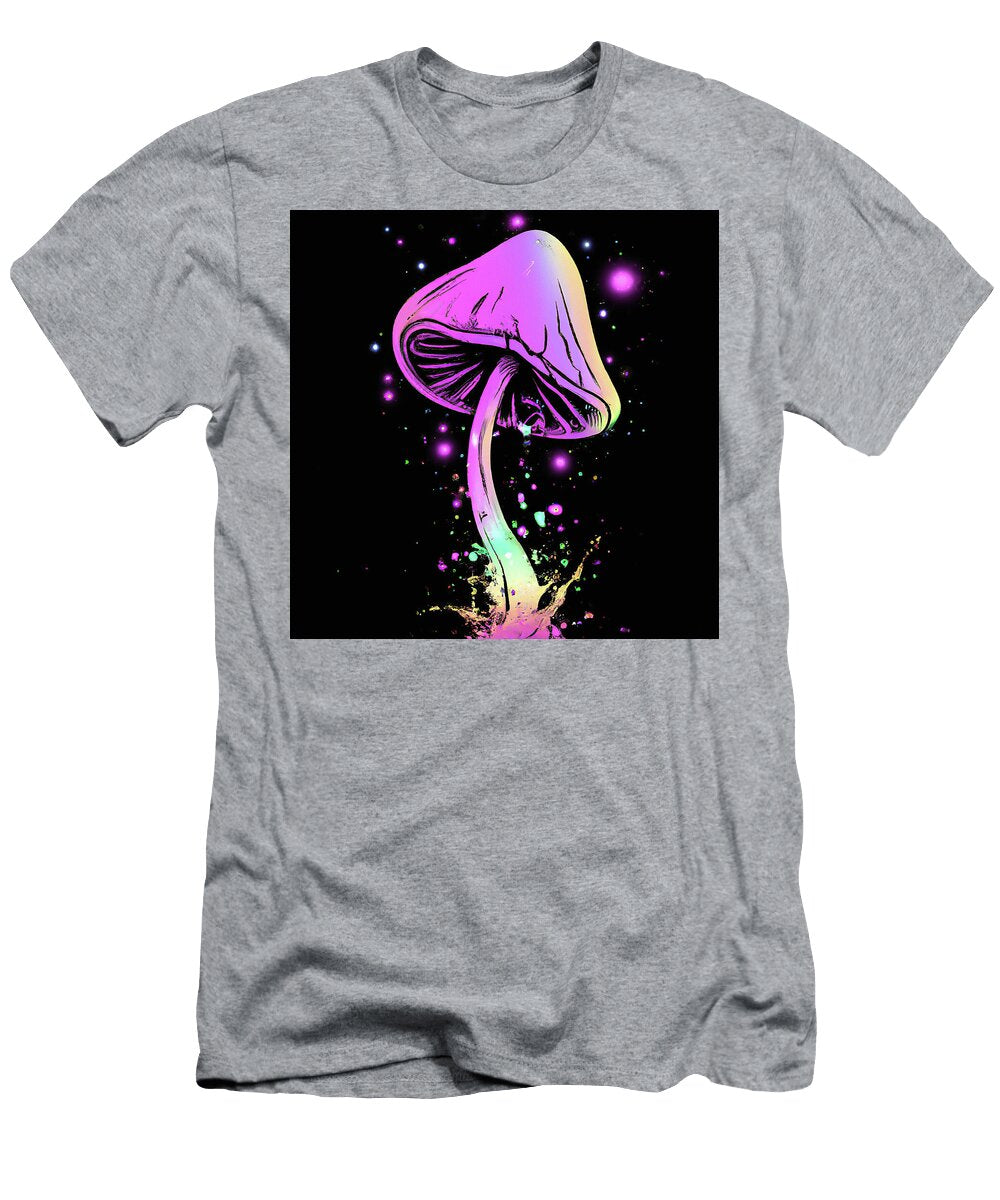 Pink Trippy Mushrooms Colorful Funky 60s Psychedelic Style Stellart Studio T-Shirt