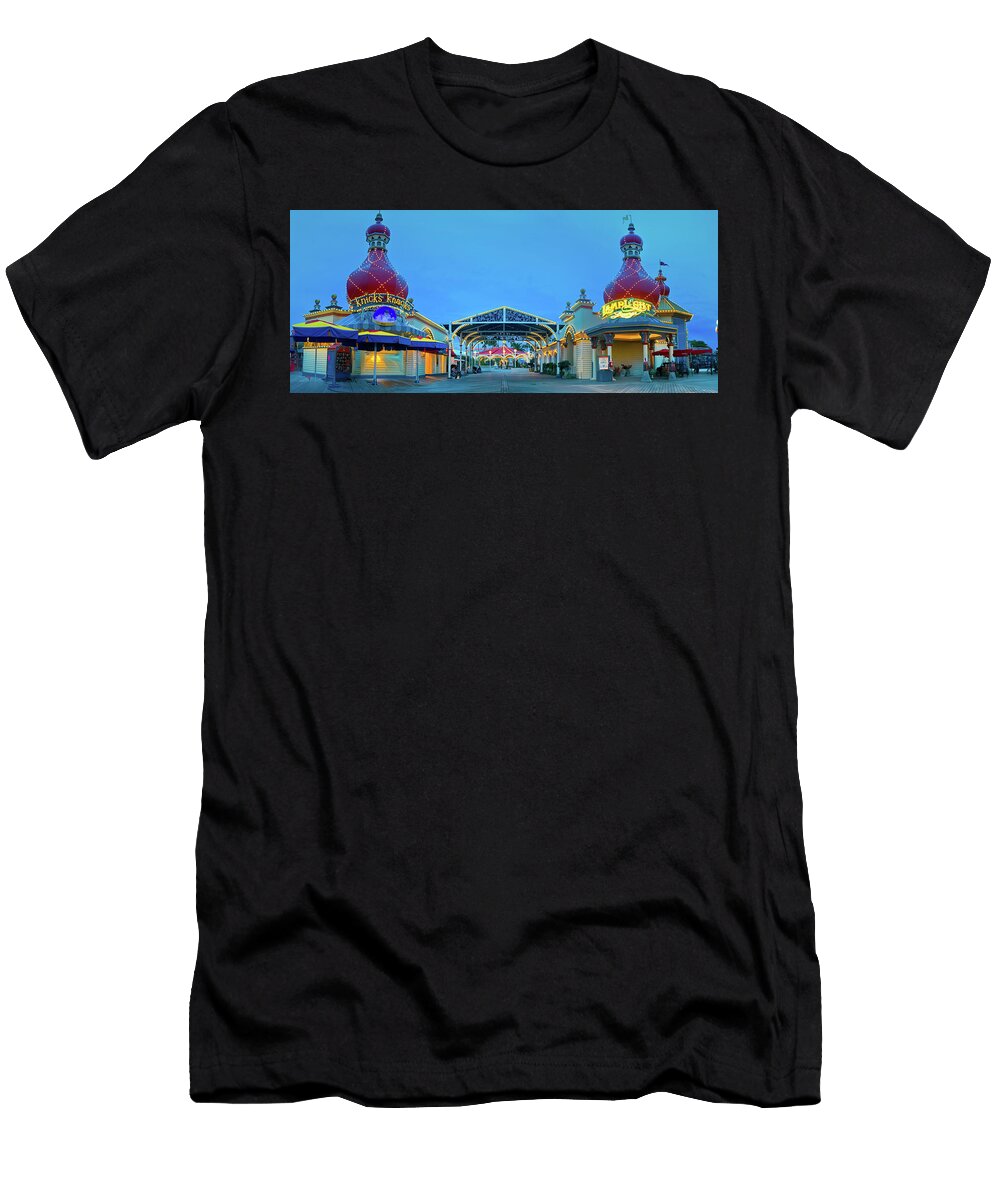 Pixar Pier Entrance Panorama Mark Andrew Thomas T-Shirt