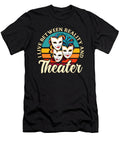 Playwright I Live Between Reality Retro Dramatist Tshirtconcepts Marvin Poppe T-Shirt