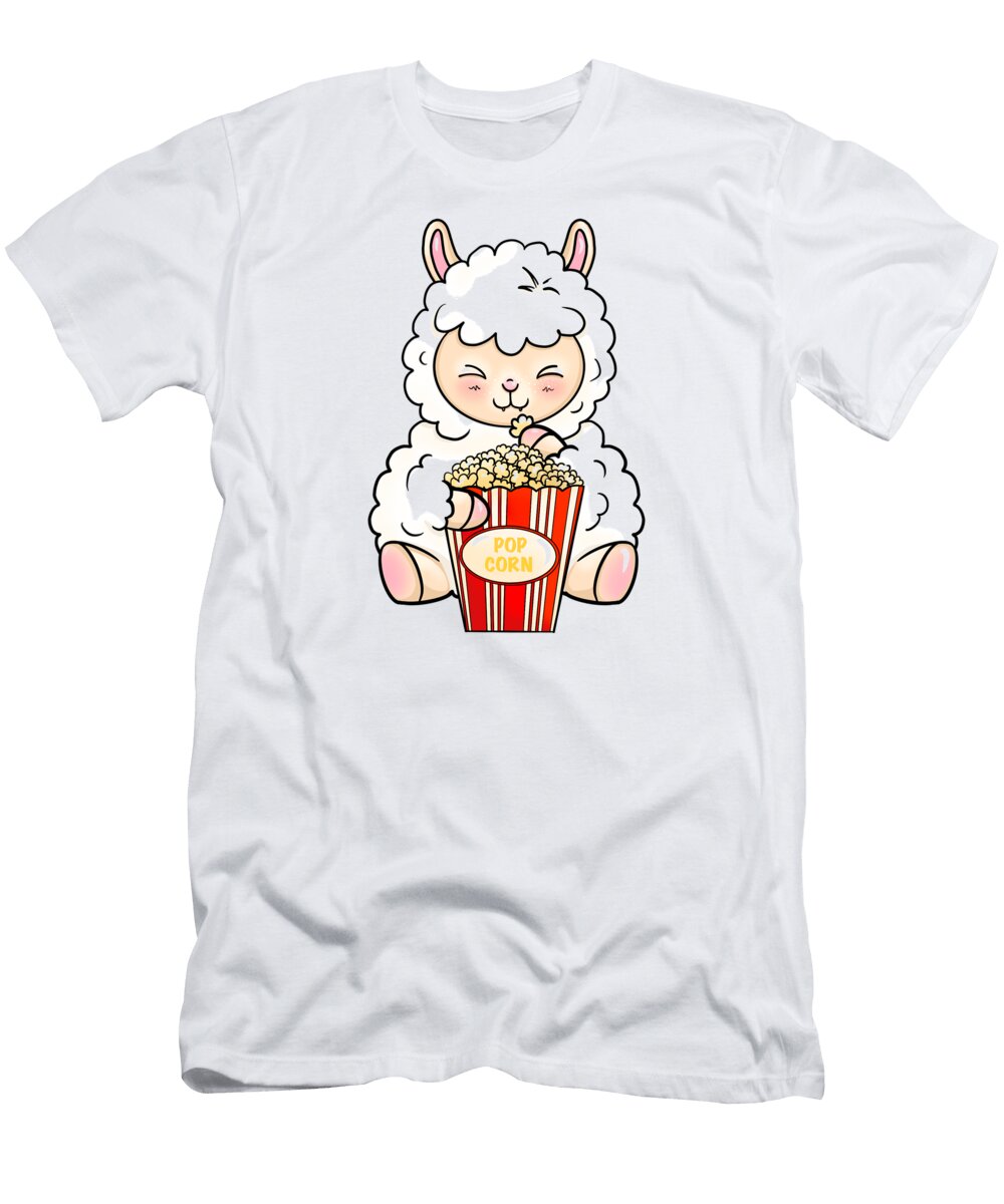 Popcorn Llama Patricia Van Eif T-Shirt