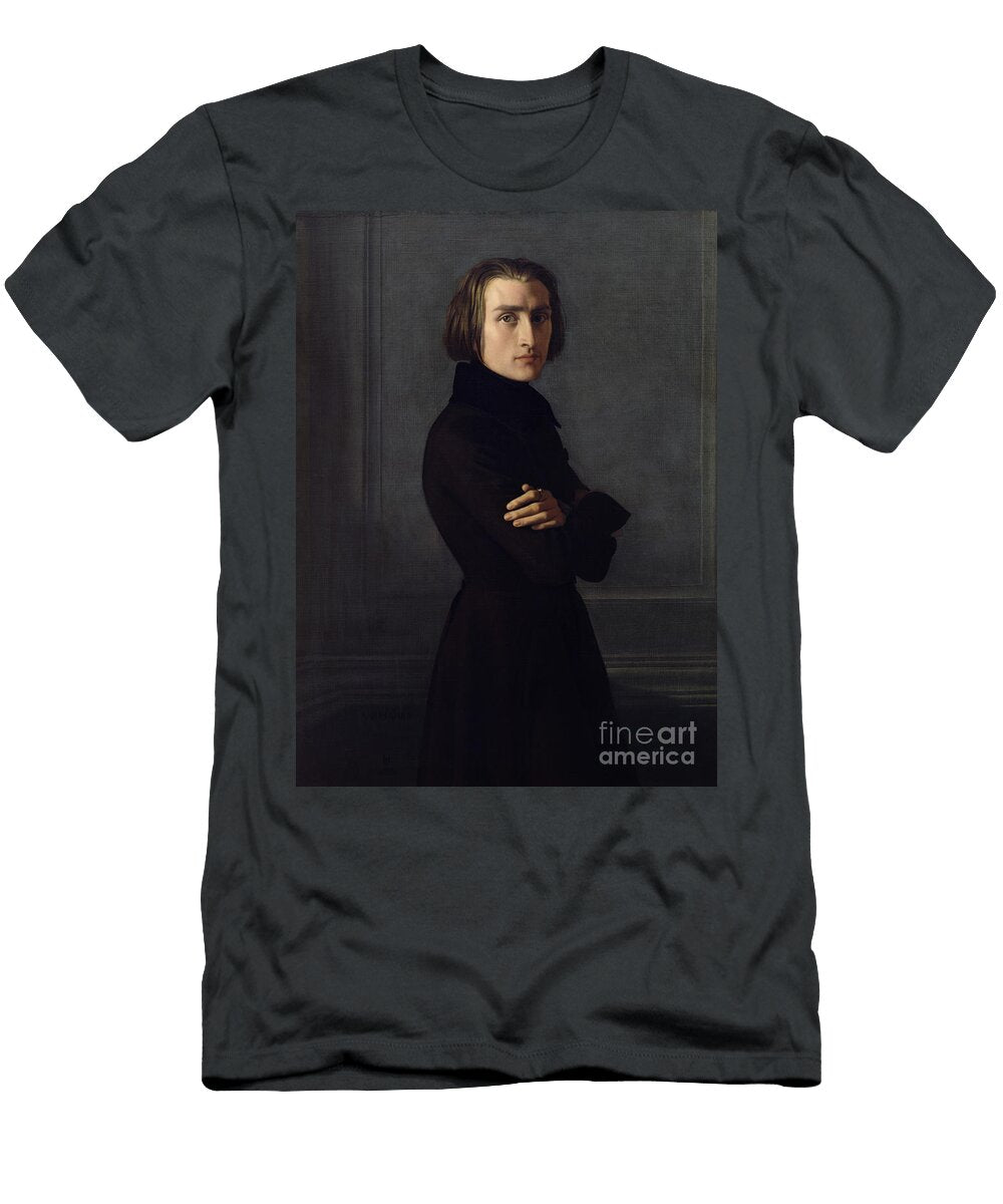 Portrait of Franz Liszt Henri Lehmann T-Shirt