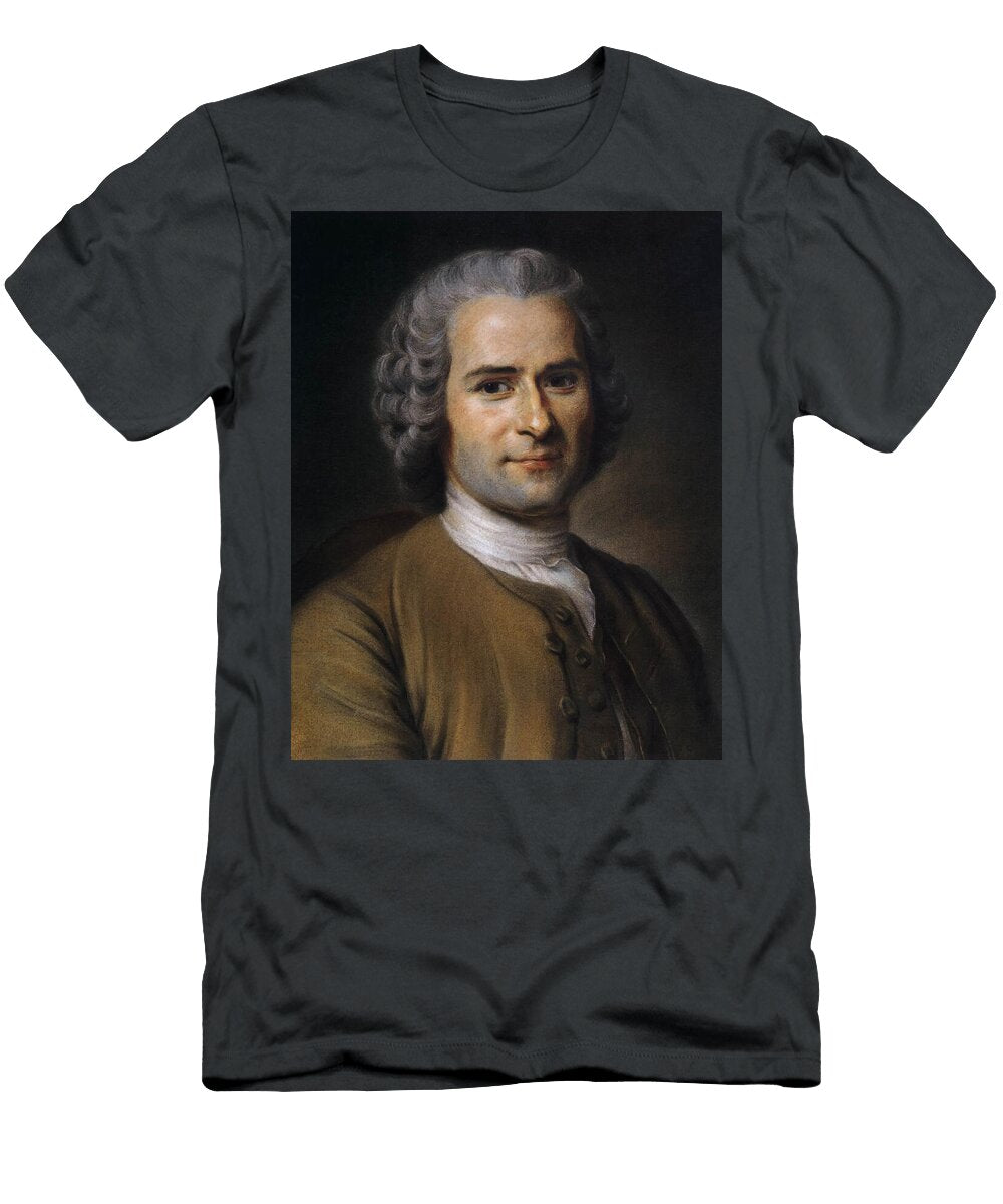 Portrait of Jean Jacques Rousseau By Maurice Quentin De LA Tour Mango Art T-Shirt