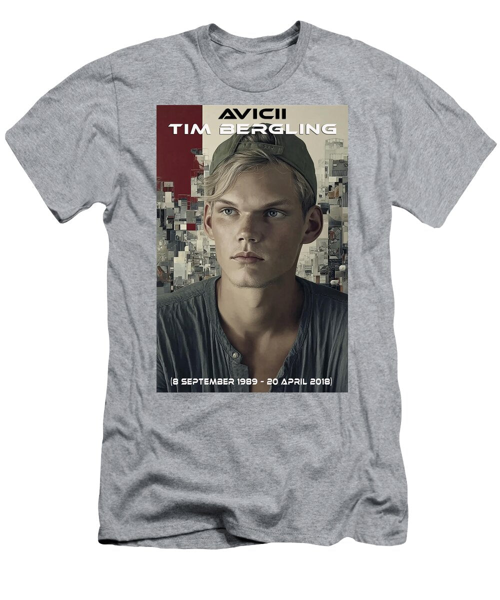 Portrait of Tim Bergling Kevin Walker and Pixel Reverie T-Shirt