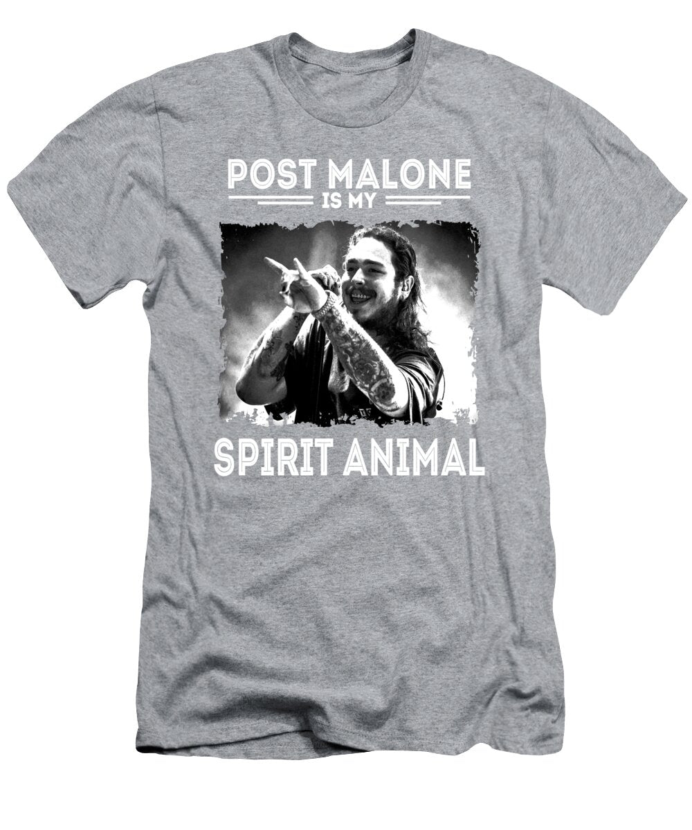 Post Is My Spirit Animal Malone Rapper Funny Cute Bl Black Design Soft Women Denika Laurie T-Shirt