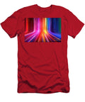 Premium 3d Render Abstract Background with Colorful Spectrum Bright Neon Rays and Glowing Lines N Akkash T-Shirt