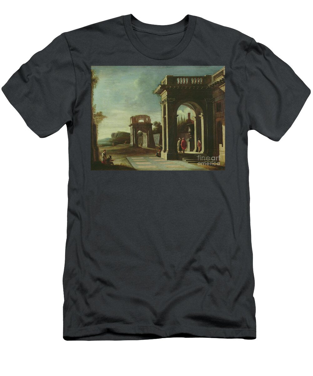 Principal Monuments of Ancient Rome Arch of Titus Viviano Codazzi T-Shirt