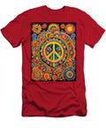 Psychedelic Peace Symbol Trippy Colorful Retro 1960s Abstract Stellart Studio T-Shirt