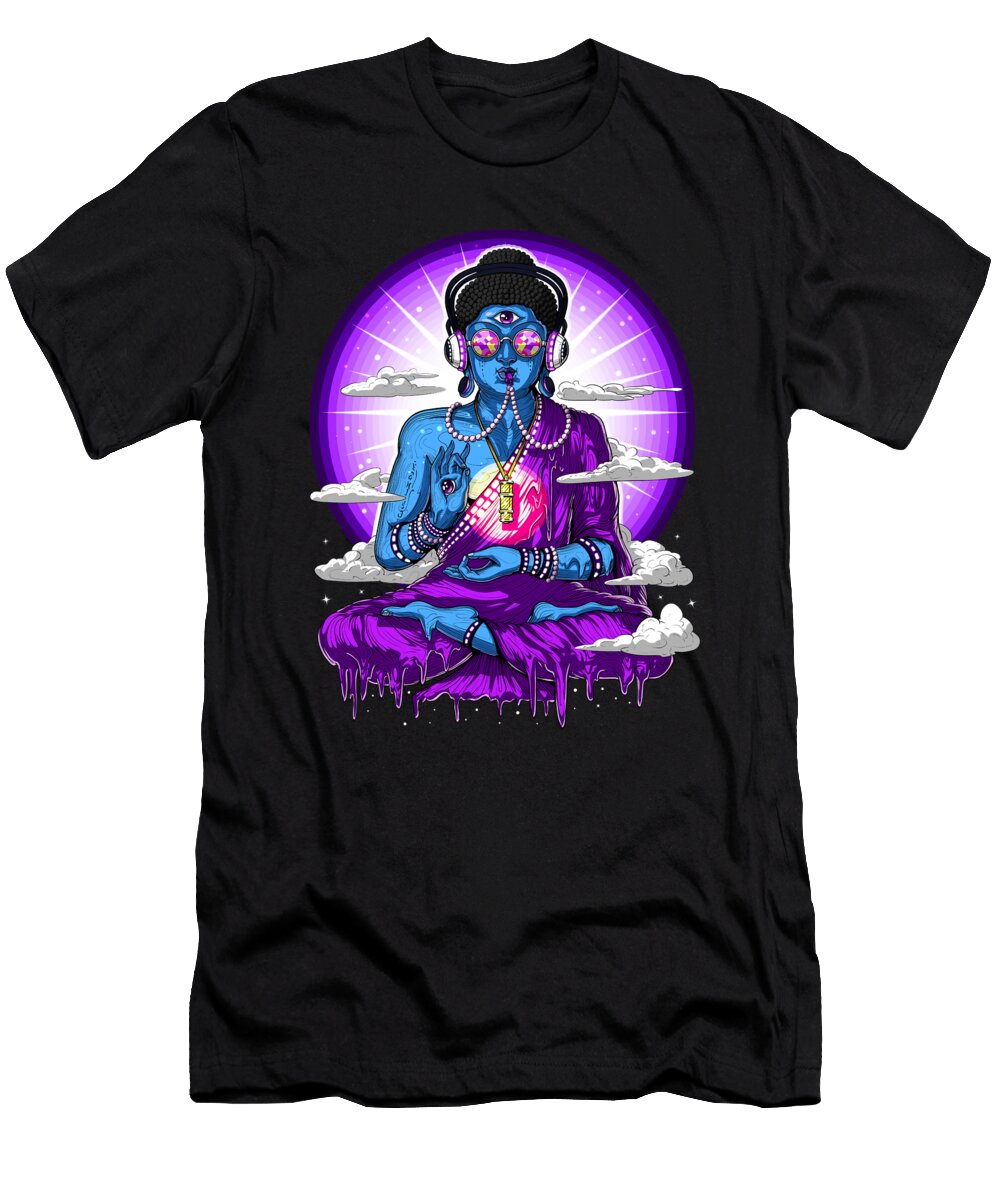 Psychedelic Psytrance Buddha Nikolay Todorov T-Shirt