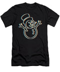 Psychedelic Snowman Trippy Christmas Party Winter Snow Gift Martin Hicks T-Shirt