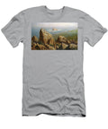 Puffins on Lundy Island Oil on Canvas John George Naish T-Shirt