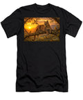 Puma At Sunset Majestic Mountain Wildlife Wall Art Sun D Studio T-Shirt
