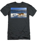 Puma Female Running in Deep Fresh Snow Torres Del Paine Nick Garbutt Natureplcom T-Shirt