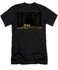 Puma Juvenile in Forest Clearing At Night Chan Chich Lucas Bustamante Natureplcom T-Shirt