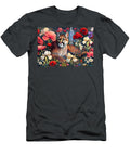 Puma with Flowers 2 Brian Sheerin T-Shirt