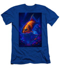 Radiant Neon Circuit Koi of the Futuristic Cyber Reef Aaron Potts T-Shirt