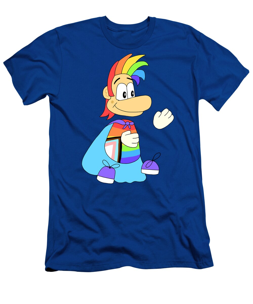 Raibow Vintage Mens Gayman Cute Douxie Grimo T-Shirt
