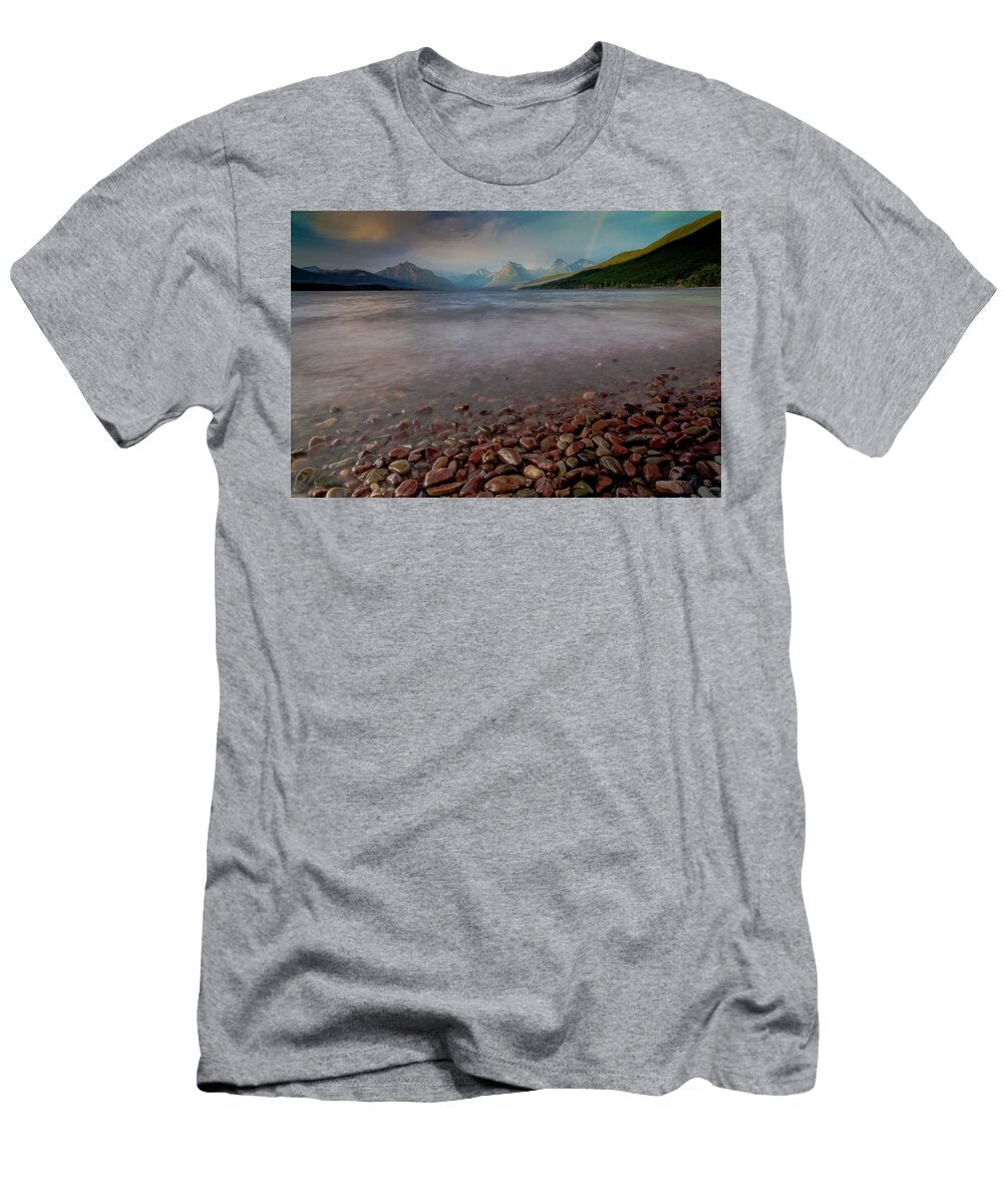 Rainbow Over Lake Mcdonald Blake Passmore T-Shirt
