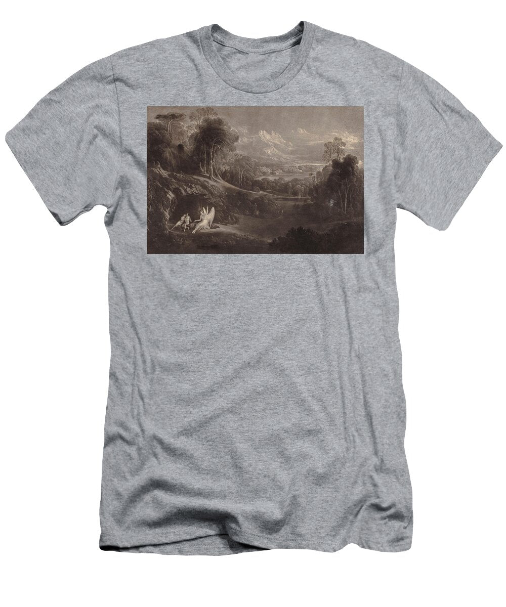 Raphael Conversing with Adam and Eve John Martin T-Shirt