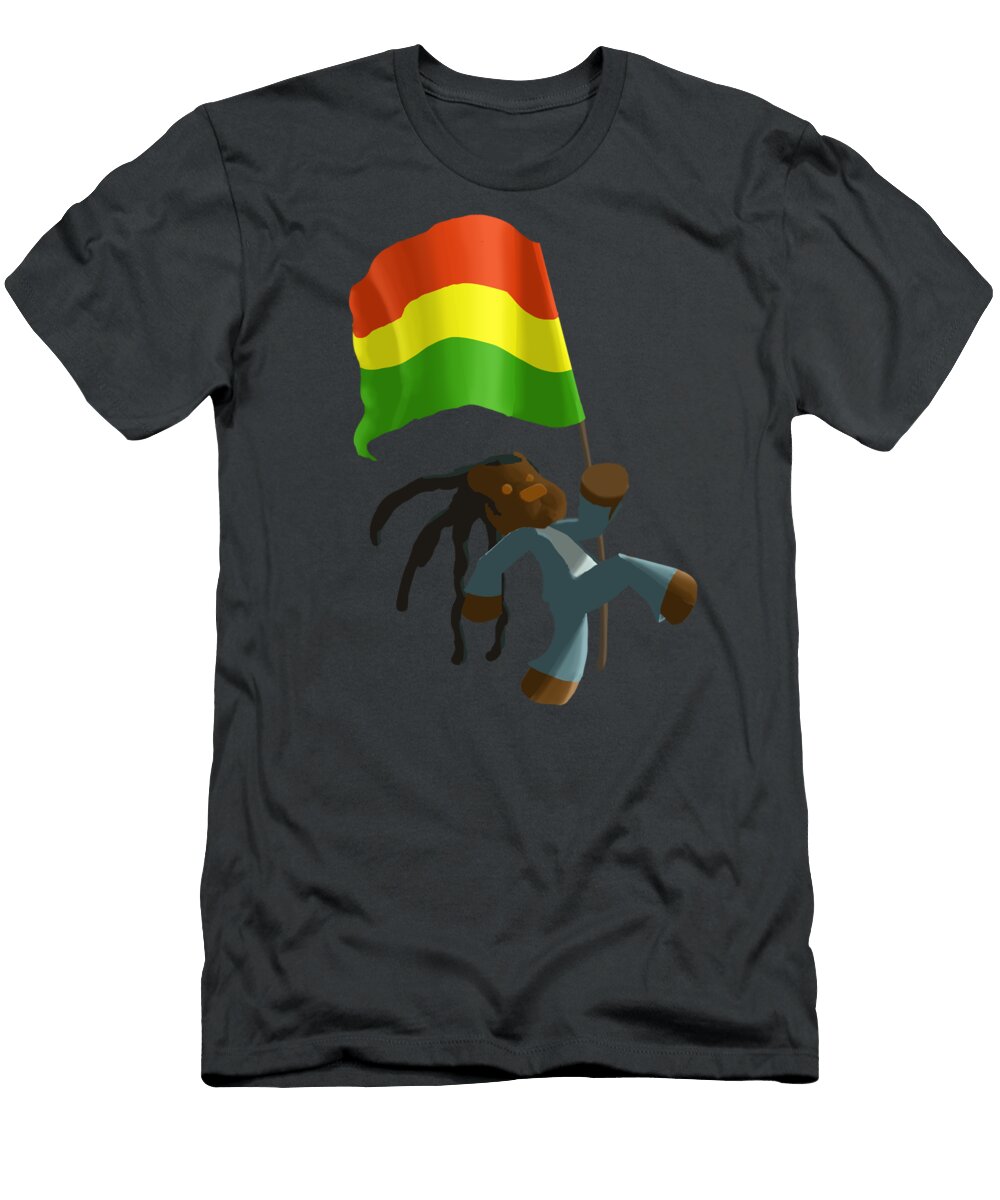 Rasta Flag Bear Jason Sharpe T-Shirt
