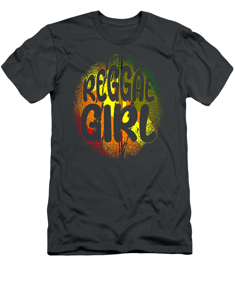 Rasta Jamaica Reggae Girl Reggae Music Ernest Irisma T-Shirt