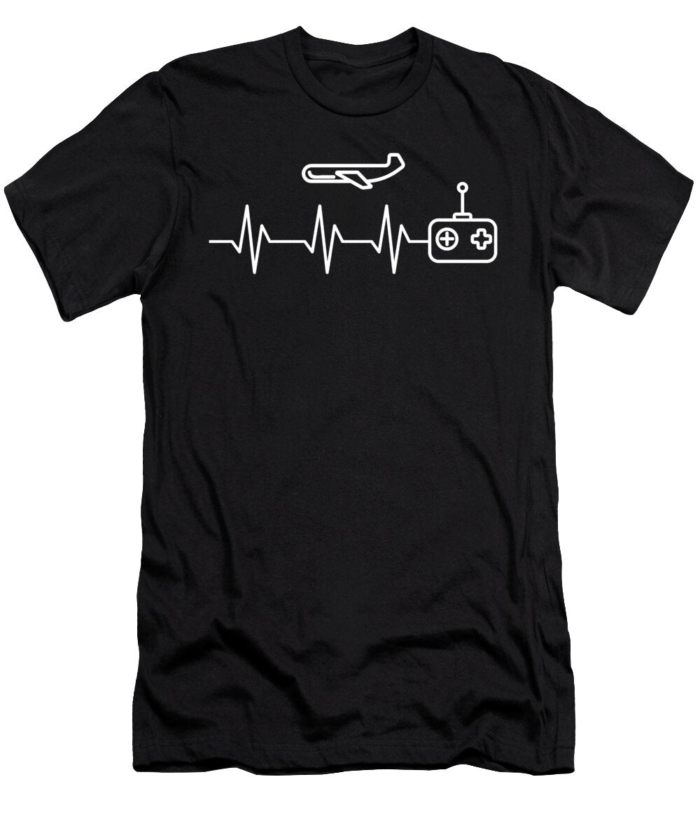 Rc Airplane Heartbeat Me T-Shirt