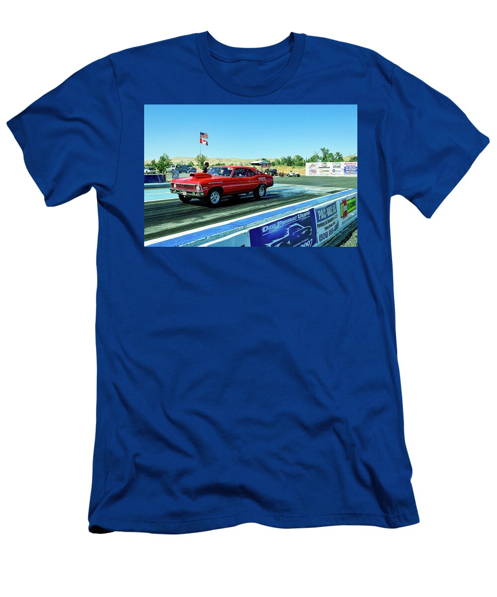 Red Muscle Car At Renegade Jeff Swan T-Shirt