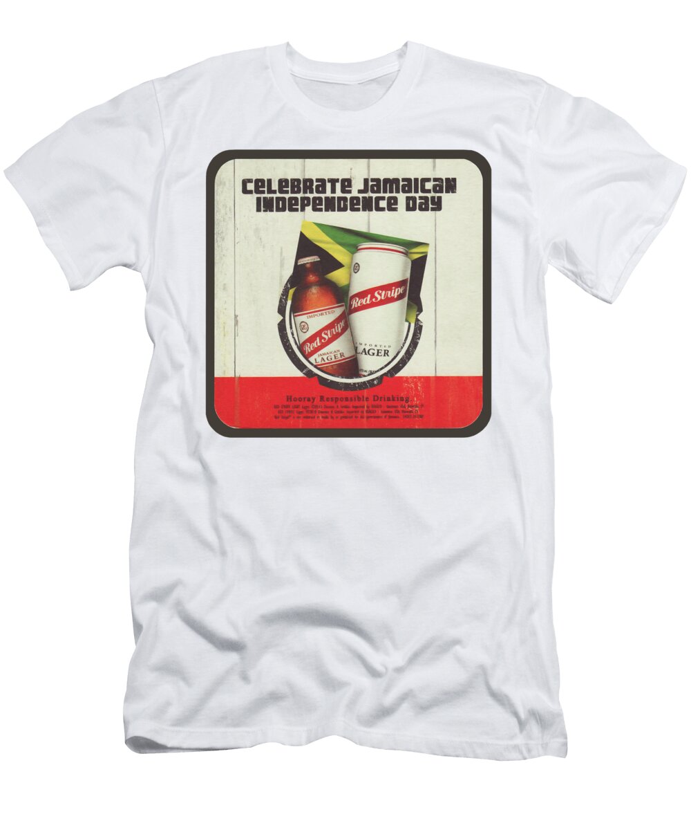 Red Stripe Celebrate Jamaican Indepenence Day Lisa Jim T-Shirt