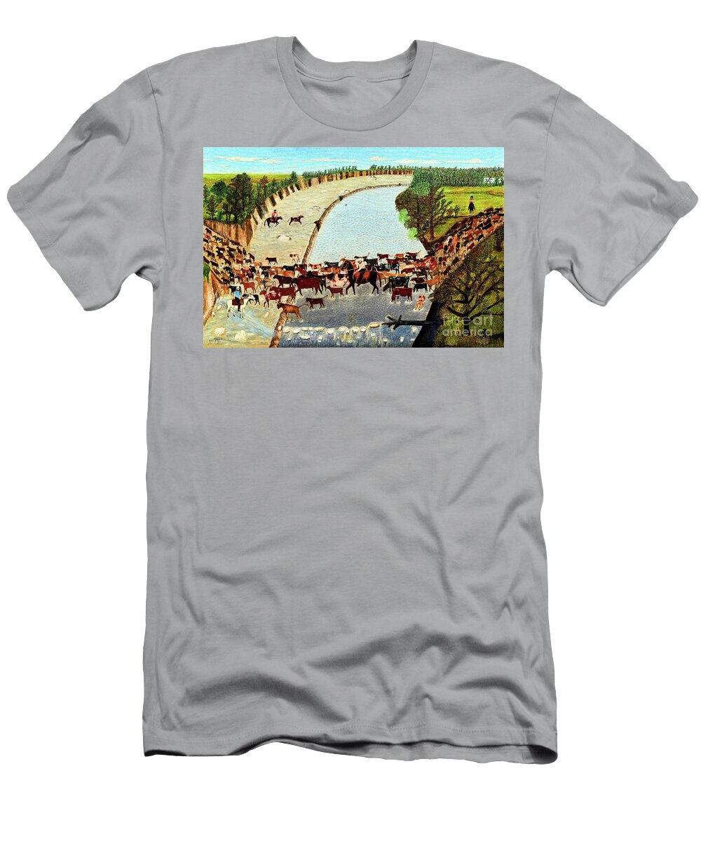 Remastered Art Git Long Little Dogies By Clara Mcdonald Williamson 20220609 Clara Mcdonald Williamson T-Shirt