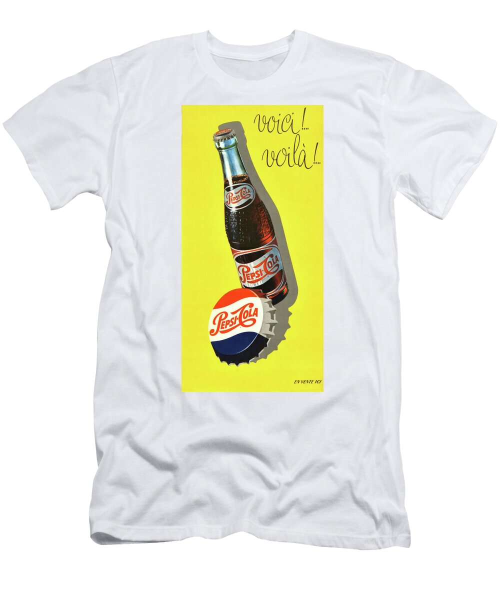 Retro Pepsi Cola Advertisement Vintage Art Retro Poster Vintage Treasure Best Quality Sampadart Gallery T-Shirt