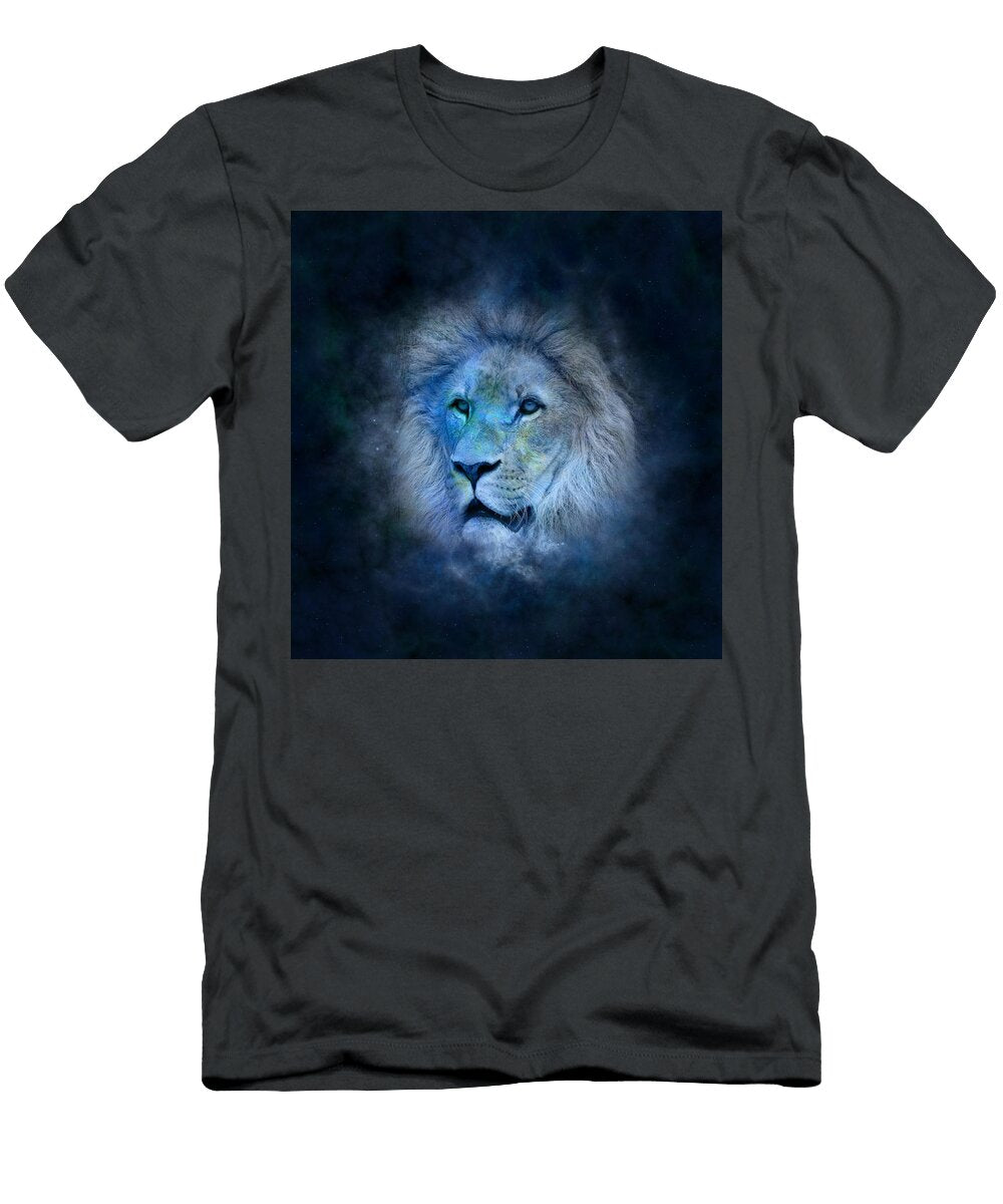 Roaring Majesty a Lions Strength Unleashed Vanjay T-Shirt